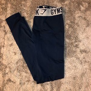Gymshark Fit Leggings - Sapphire Blue/Ice Blue